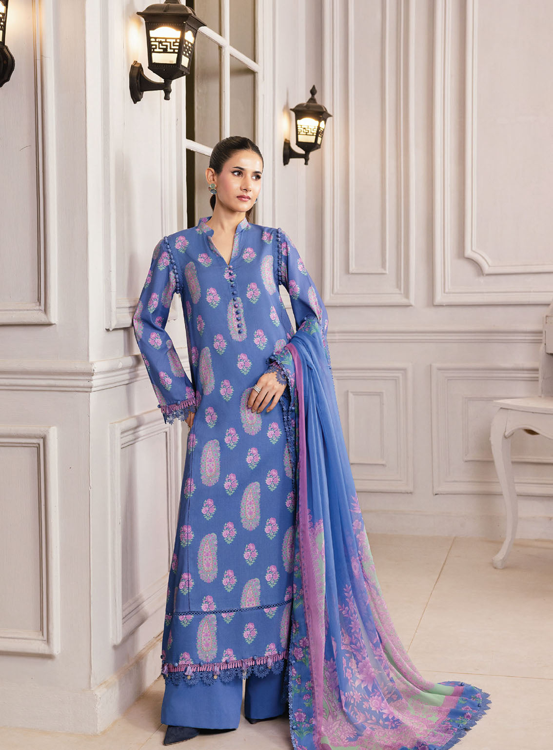 M Basic By Maria B Printed Linen Suits Unstitched 3 Piece - MB25WU MB-CUS25-1110B M Basic By Maria B Printed Linen Suits Unstitched 3 Piece - MB25WU MB-CUS25-1110B