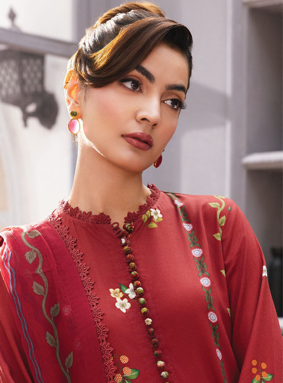 M Basic By Maria B Printed Marina Twill Suits Unstitched 3 Piece - MB25WU MB-CUS25-1105A M Basic By Maria B Printed Marina Twill Suits Unstitched 3 Piece - MB25WU MB-CUS25-1105A