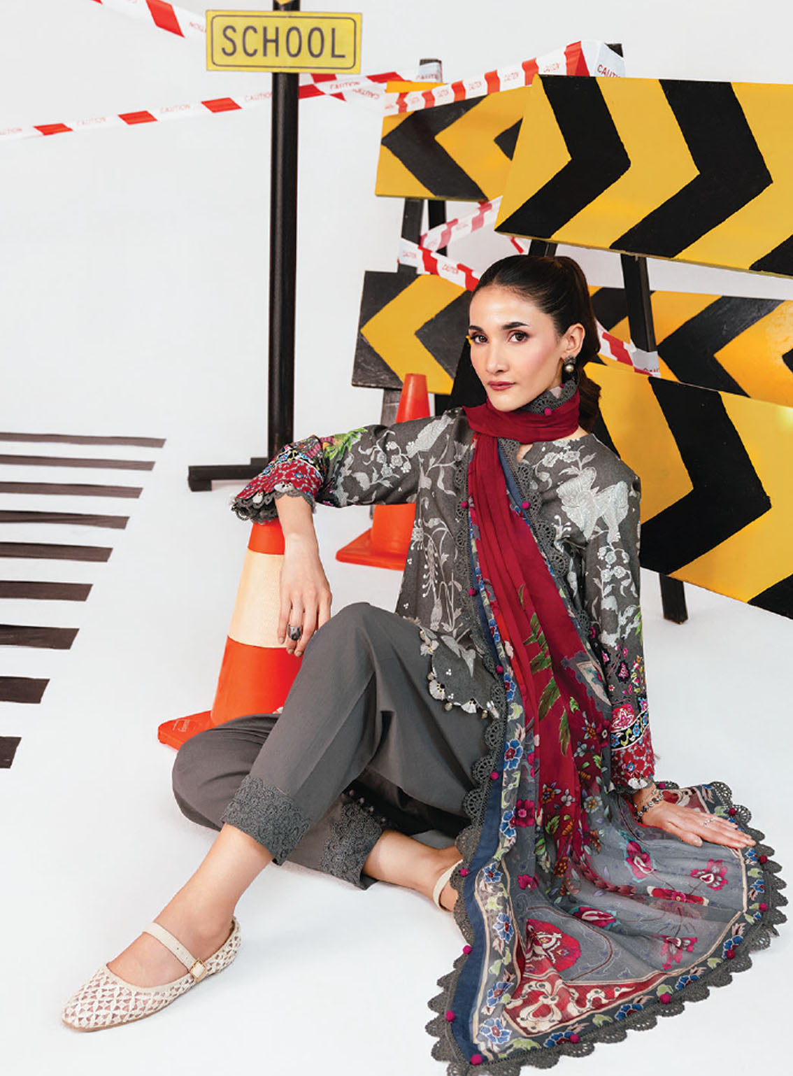 M Basic By Maria B Printed Marina Twill Suits Unstitched 3 Piece - MB25WU MB-CUS25-1106A M Basic By Maria B Printed Marina Twill Suits Unstitched 3 Piece - MB25WU MB-CUS25-1106A
