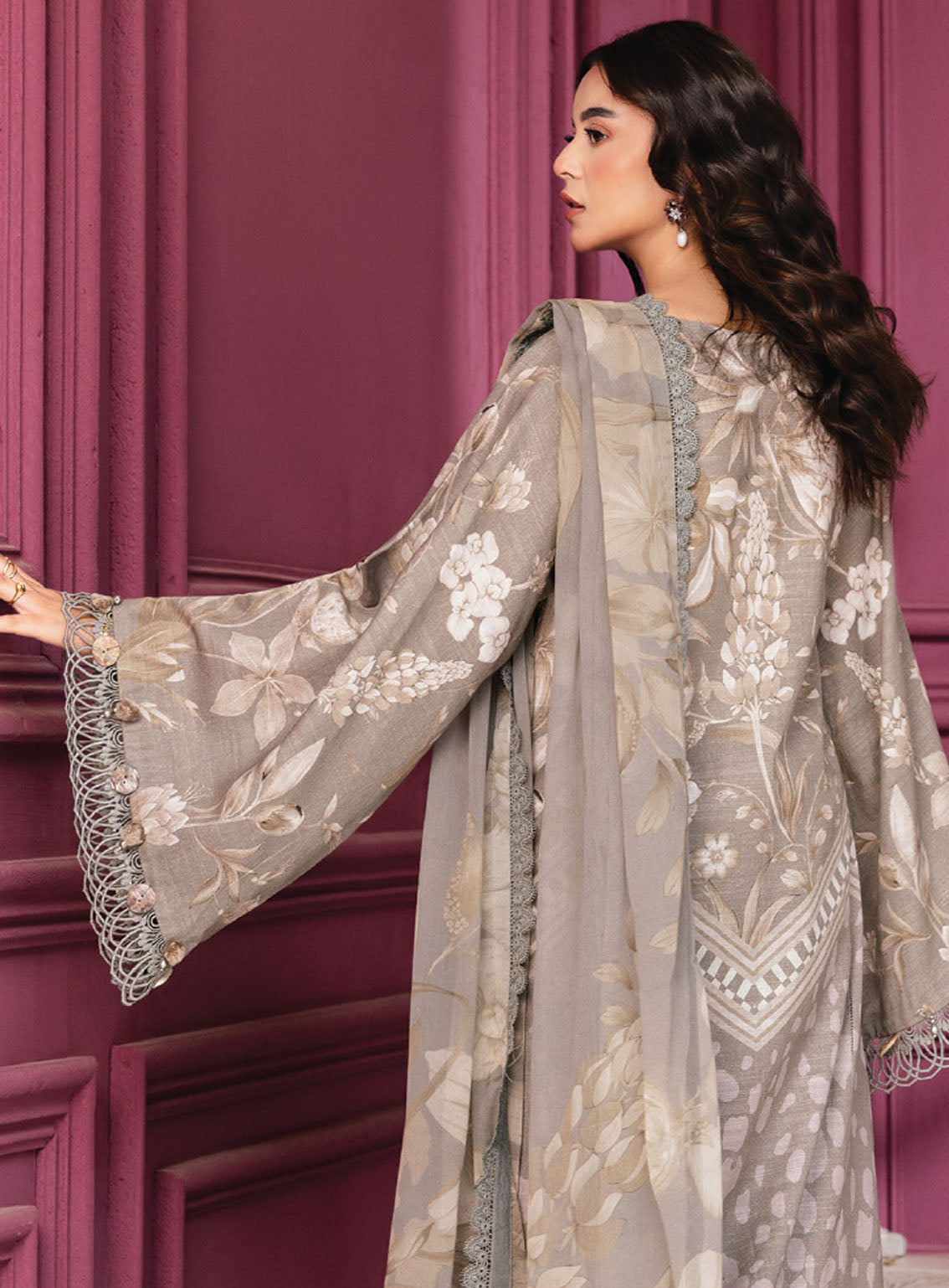 M Basic By Maria B Printed Slub Khaddar Suits Unstitched 3 Piece - MB25WU MB-CUS25-1101A M Basic By Maria B Printed Slub Khaddar Suits Unstitched 3 Piece - MB25WU MB-CUS25-1101A