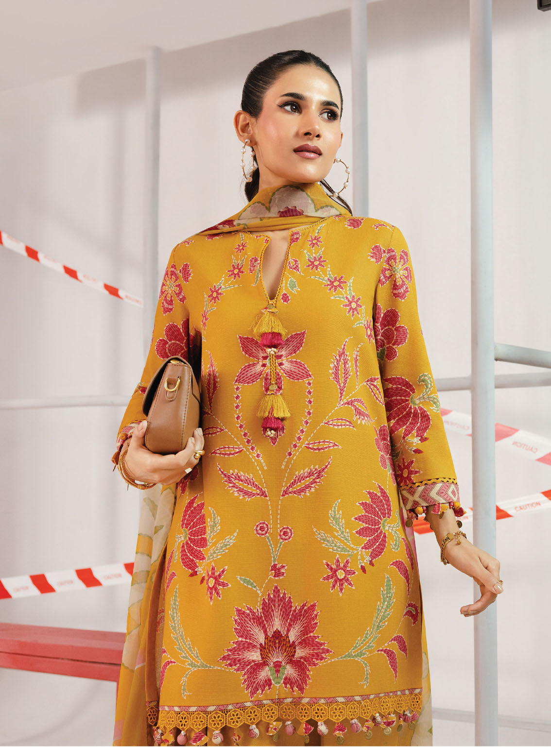 M Basic By Maria B Printed Slub Khaddar Suits Unstitched 3 Piece - MB25WU MB-CUS25-1104B M Basic By Maria B Printed Slub Khaddar Suits Unstitched 3 Piece - MB25WU MB-CUS25-1104B