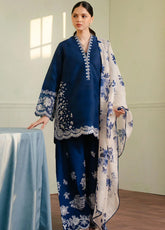 Coco By Zara Shahjahan Embroidered Jacquard Suits Unstitched 3 Piece - CZS25L 8B MEADOW