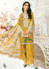 M Prints by Maria B Embroidered Lawn Suits Unstitched 3 Piece - MB25MP MPT-2604B