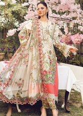 M Prints by Maria B Embroidered Lawn Suits Unstitched 3 Piece - MB25MP MPT-2605A