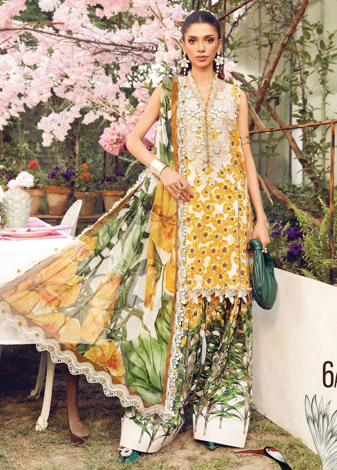 M Prints by Maria B Embroidered Lawn Suits Unstitched 3 Piece - MB25MP MPT-2606A M Prints by Maria B Embroidered Lawn Suits Unstitched 3 Piece - MB25MP MPT-2606A