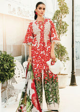 M Prints by Maria B Embroidered Lawn Suits Unstitched 3 Piece - MB25MP MPT-2606B