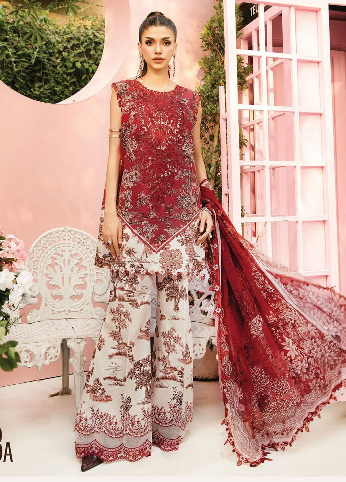 M Prints by Maria B Embroidered Lawn Suits Unstitched 3 Piece - MB25MP MPT-2608A M Prints by Maria B Embroidered Lawn Suits Unstitched 3 Piece - MB25MP MPT-2608A