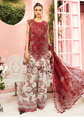 M Prints by Maria B Embroidered Lawn Suits Unstitched 3 Piece - MB25MP MPT-2608A