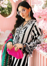 M Prints by Maria B Embroidered Lawn Suits Unstitched 3 Piece - MB25MP MPT-2609B