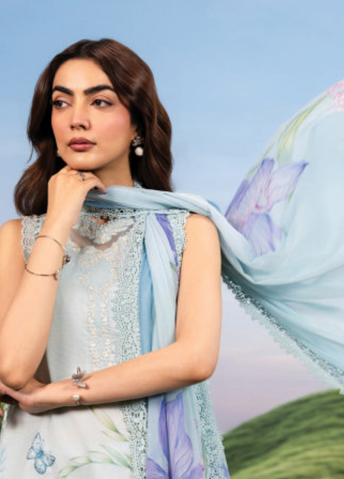 M Basic Spring Summer By Maria B Embroidered Lawn 3 Piece Unstitched Suit MB26MBSSV2 D-10A M Basic Spring Summer By Maria B Embroidered Lawn 3 Piece Unstitched Suit MB26MBSSV2 D-10A