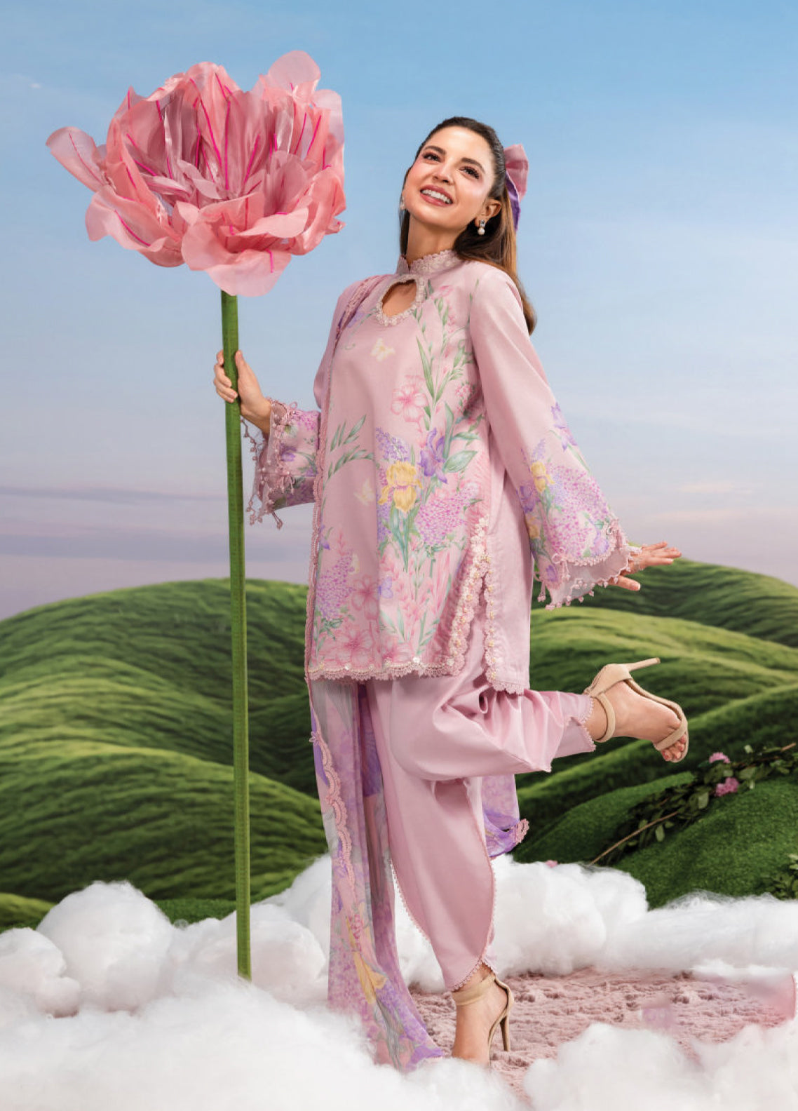M Basic Spring Summer By Maria B Embroidered Lawn 3 Piece Unstitched Suit MB26MBSSV2 D-10B M Basic Spring Summer By Maria B Embroidered Lawn 3 Piece Unstitched Suit MB26MBSSV2 D-10B