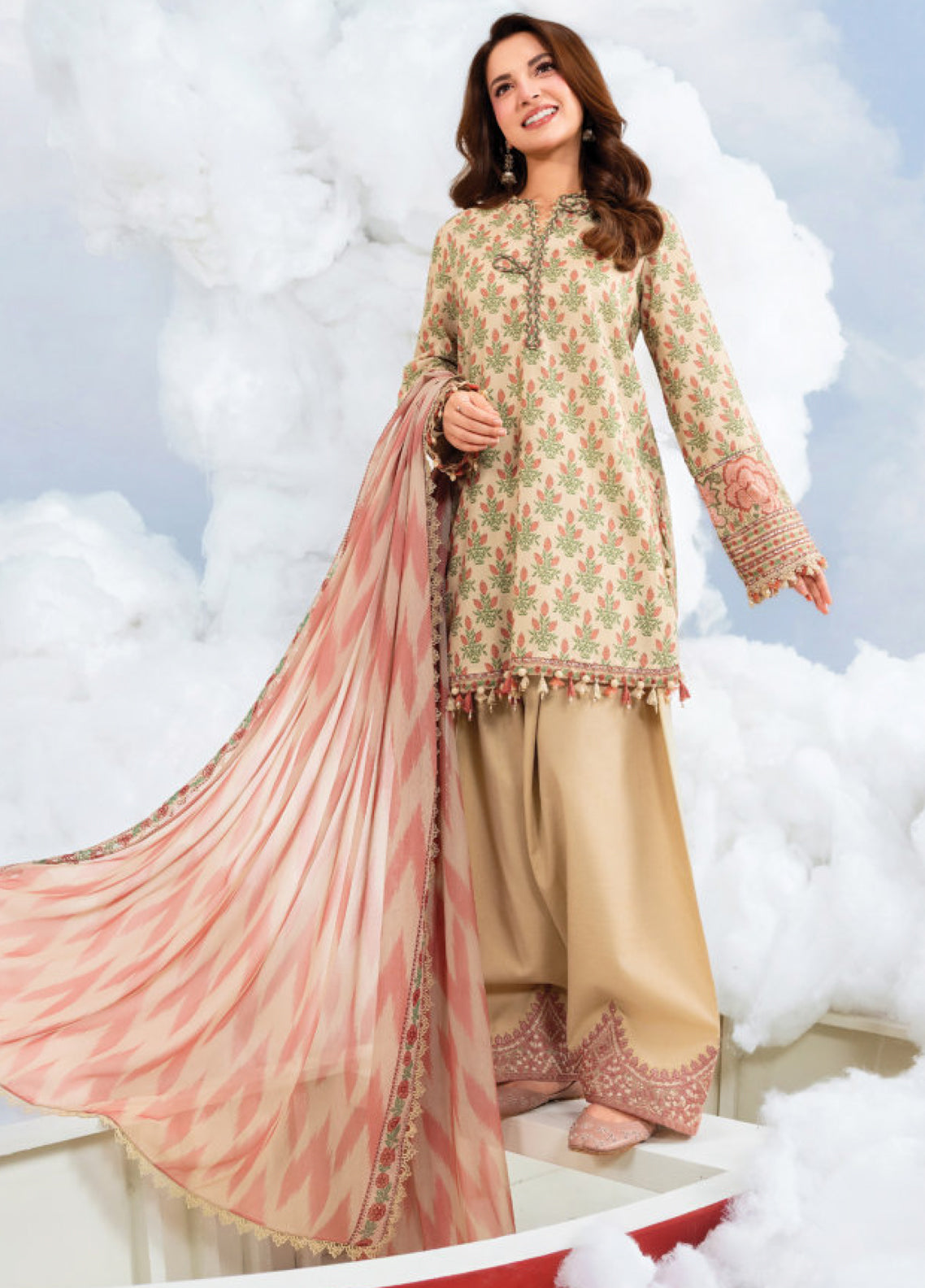 M Basic Spring Summer By Maria B Embroidered Lawn 3 Piece Unstitched Suit MB26MBSSV2 D-12A M Basic Spring Summer By Maria B Embroidered Lawn 3 Piece Unstitched Suit MB26MBSSV2 D-12A