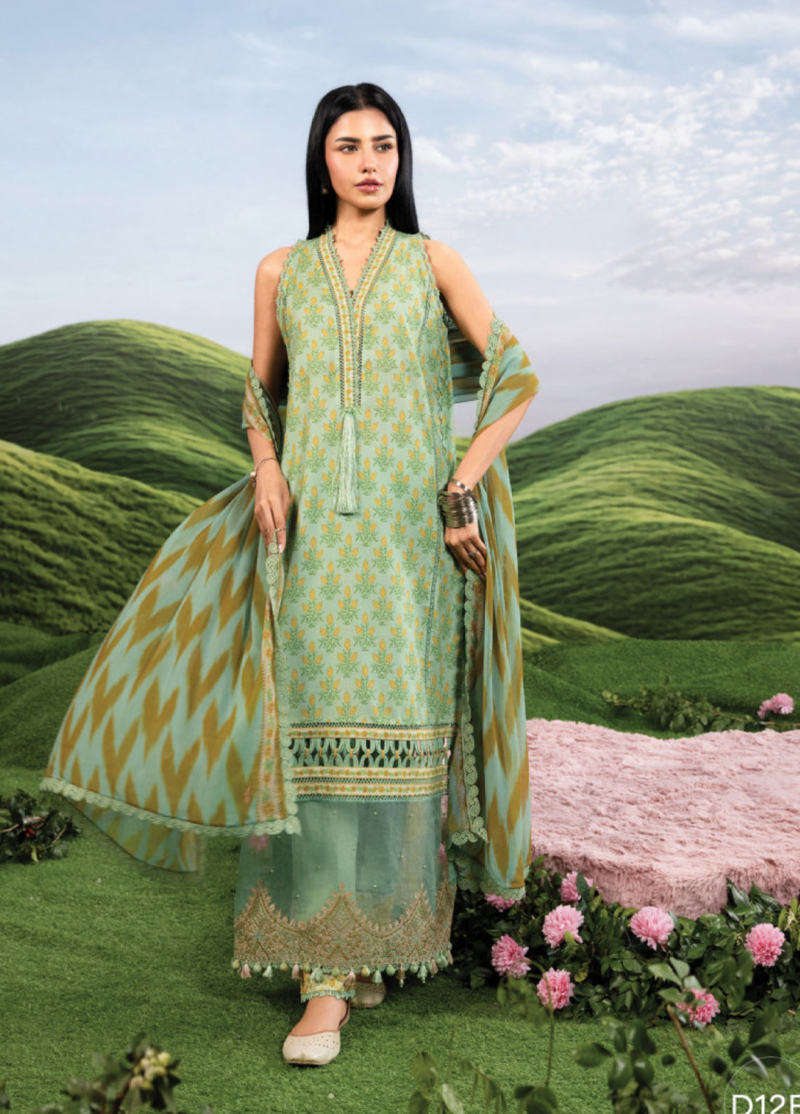 M Basic Spring Summer By Maria B Embroidered Lawn 3 Piece Unstitched Suit MB26MBSSV2 D-12B M Basic Spring Summer By Maria B Embroidered Lawn 3 Piece Unstitched Suit MB26MBSSV2 D-12B