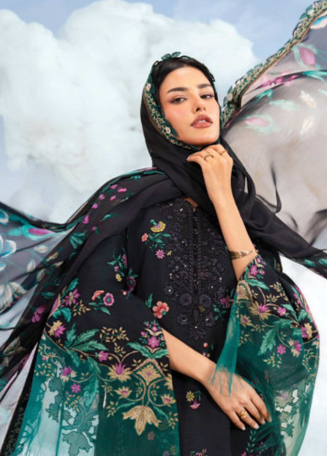 M Basic Spring Summer By Maria B Embroidered Lawn 3 Piece Unstitched Suit MB26MBSSV2 D-1B M Basic Spring Summer By Maria B Embroidered Lawn 3 Piece Unstitched Suit MB26MBSSV2 D-1B