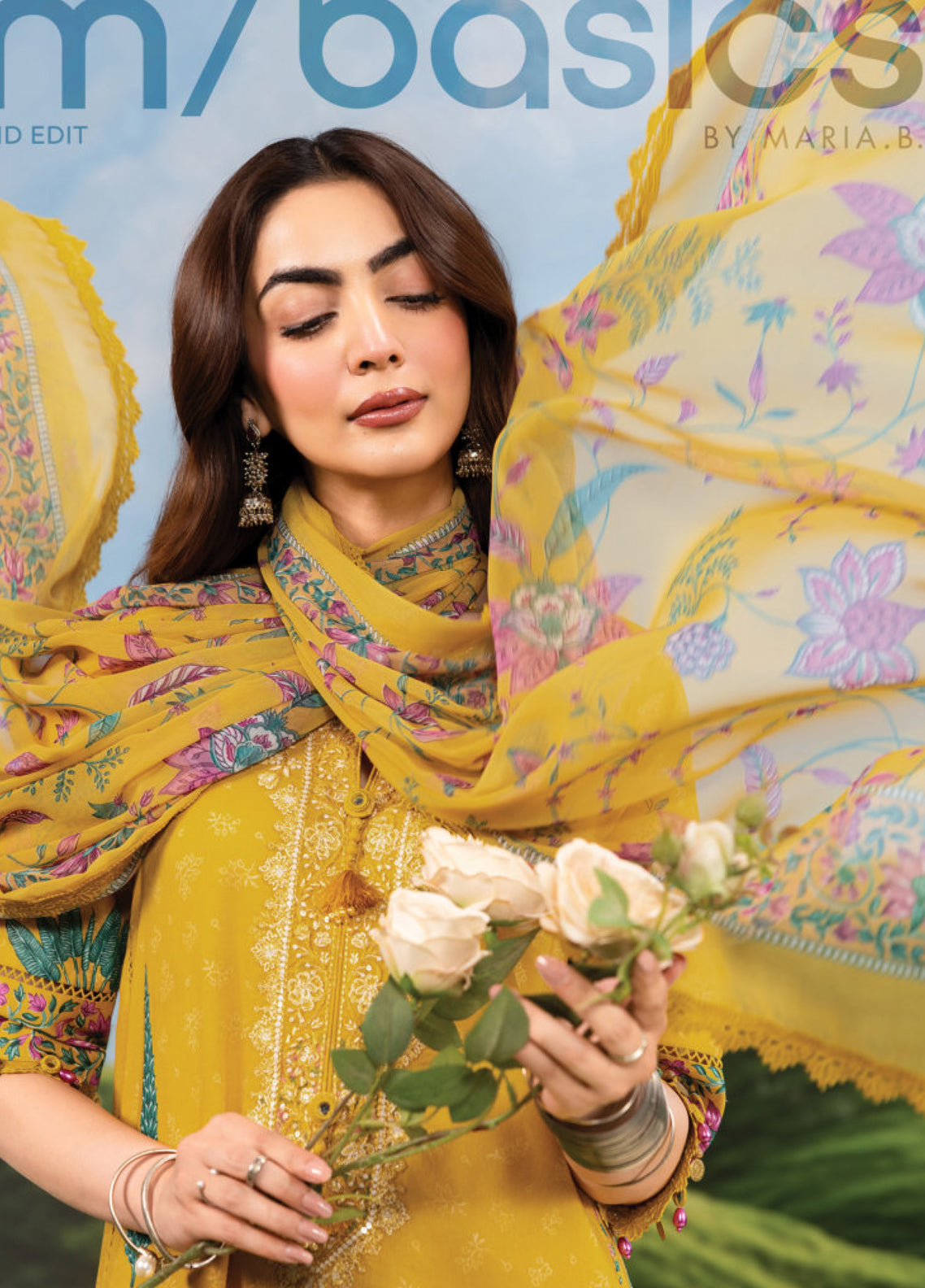 M Basic Spring Summer By Maria B Embroidered Lawn 3 Piece Unstitched Suit MB26MBSSV2 D-3A M Basic Spring Summer By Maria B Embroidered Lawn 3 Piece Unstitched Suit MB26MBSSV2 D-3A