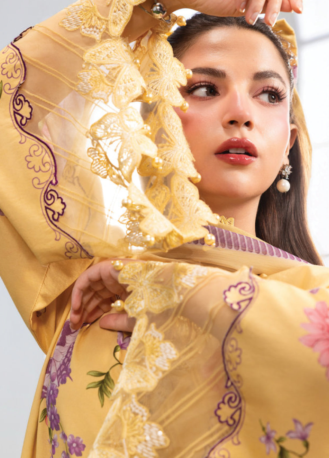 M Basic Spring Summer By Maria B Embroidered Lawn 3 Piece Unstitched Suit MB26MBSSV2 D-4B M Basic Spring Summer By Maria B Embroidered Lawn 3 Piece Unstitched Suit MB26MBSSV2 D-4B