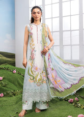 M Basic Spring Summer By Maria B Embroidered Lawn 3 Piece Unstitched Suit MB26MBSSV2 D-5A