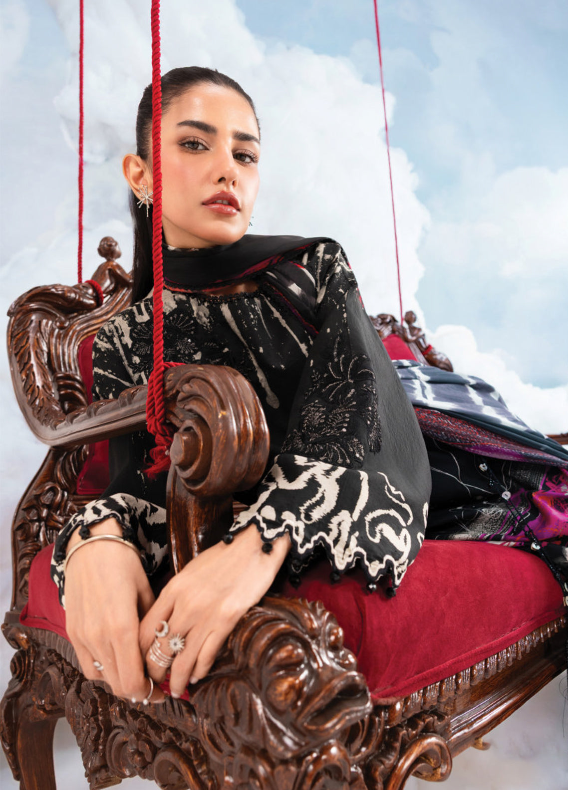M Basic Spring Summer By Maria B Embroidered Lawn 3 Piece Unstitched Suit MB26MBSSV2 D-6A M Basic Spring Summer By Maria B Embroidered Lawn 3 Piece Unstitched Suit MB26MBSSV2 D-6A