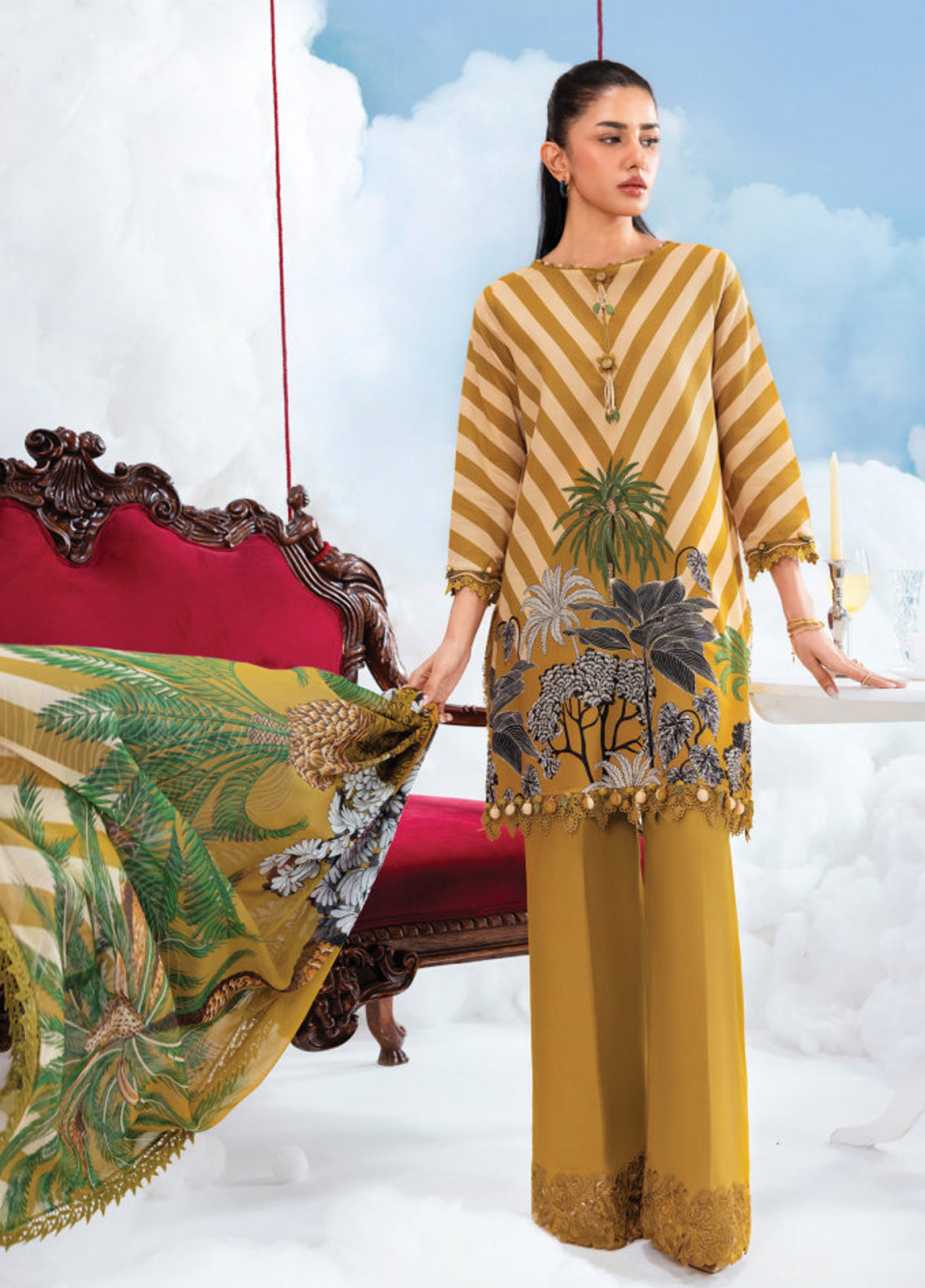 M Basic Spring Summer By Maria B Embroidered Lawn 3 Piece Unstitched Suit MB26MBSSV2 D-8A M Basic Spring Summer By Maria B Embroidered Lawn 3 Piece Unstitched Suit MB26MBSSV2 D-8A