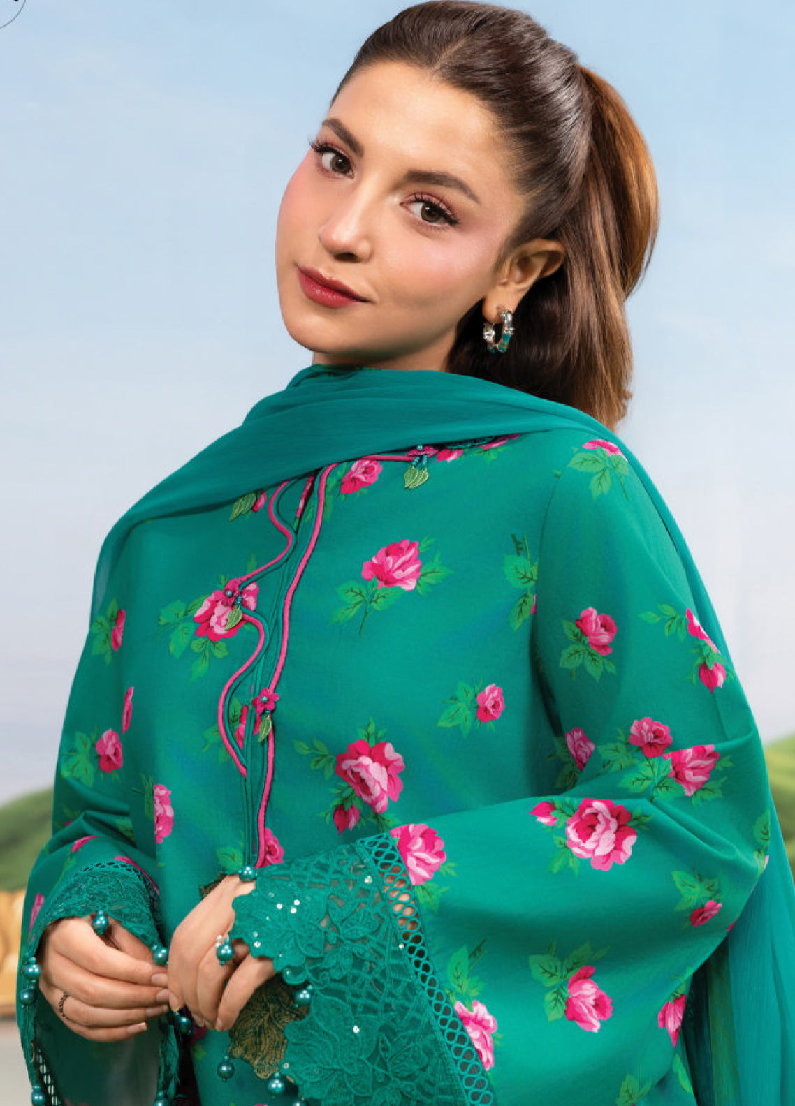 M Basic Spring Summer By Maria B Embroidered Lawn 3 Piece Unstitched Suit MB26MBSSV2 D-9A M Basic Spring Summer By Maria B Embroidered Lawn 3 Piece Unstitched Suit MB26MBSSV2 D-9A