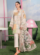 M Basic Spring Summer By Maria B Embroidered Lawn 3 Piece Unstitched Suit MB26MBSS D-10A