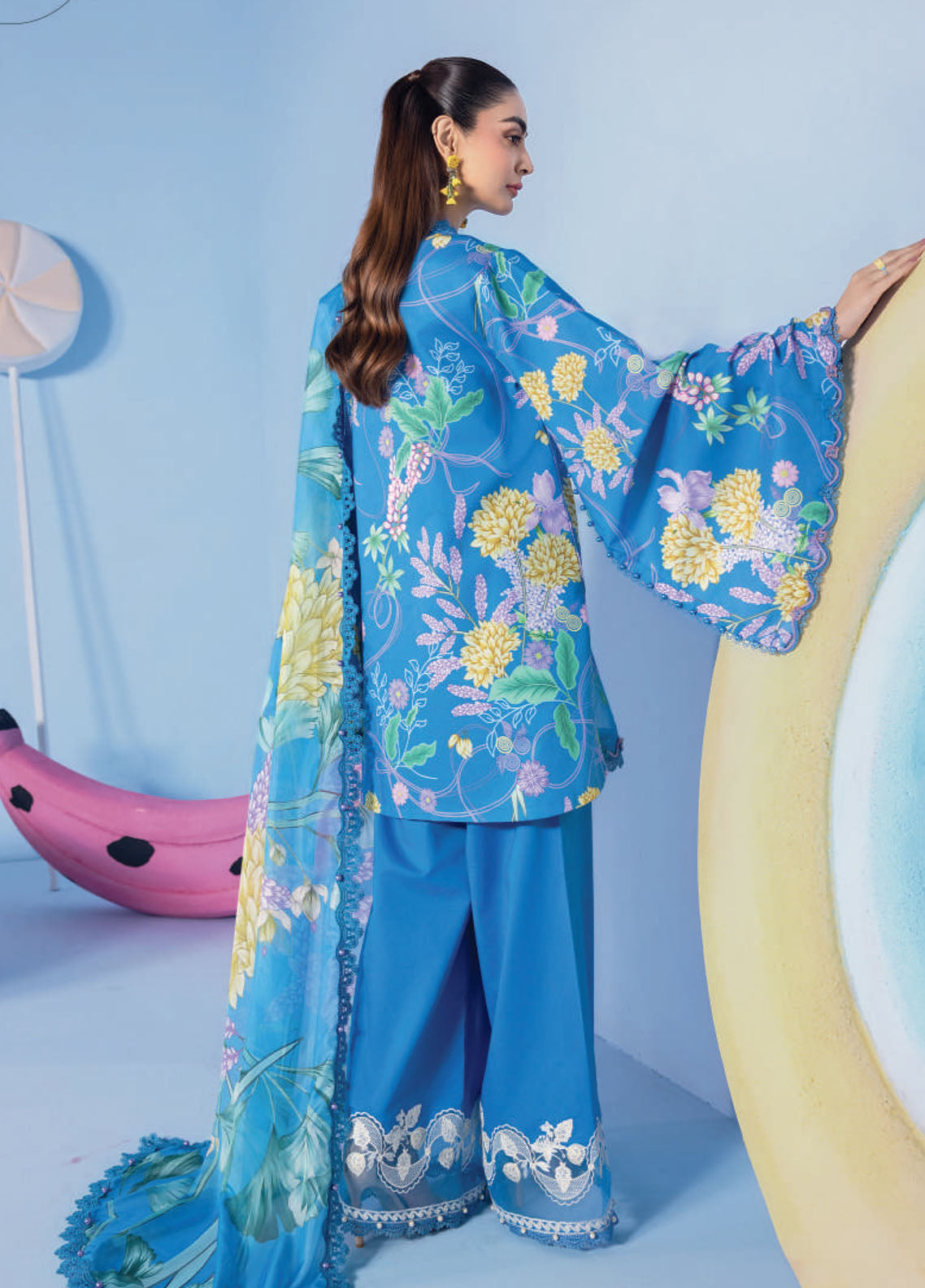 M Basic Spring Summer By Maria B Embroidered Lawn 3 Piece Unstitched Suit MB26MBSS D-13B M Basic Spring Summer By Maria B Embroidered Lawn 3 Piece Unstitched Suit MB26MBSS D-13B