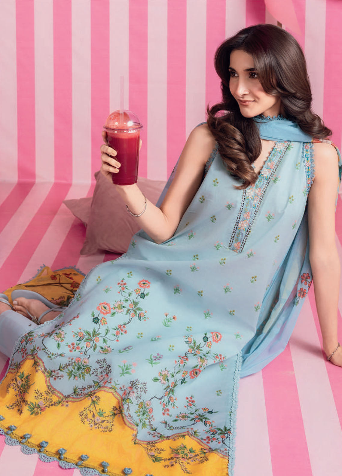 M Basic Spring Summer By Maria B Embroidered Lawn 3 Piece Unstitched Suit MB26MBSS D-1B M Basic Spring Summer By Maria B Embroidered Lawn 3 Piece Unstitched Suit MB26MBSS D-1B