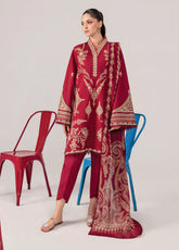 M Basic Spring Summer By Maria B Embroidered Lawn 3 Piece Unstitched Suit MB26MBSS D-3A