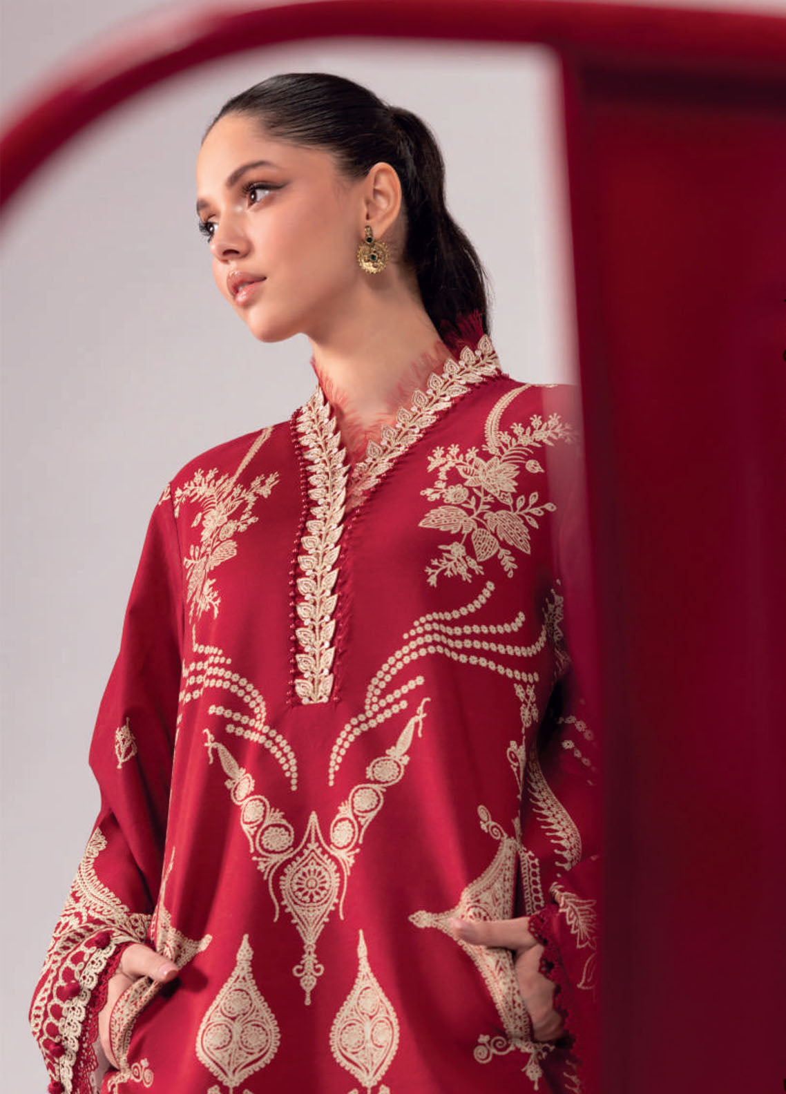 M Basic Spring Summer By Maria B Embroidered Lawn 3 Piece Unstitched Suit MB26MBSS D-3A M Basic Spring Summer By Maria B Embroidered Lawn 3 Piece Unstitched Suit MB26MBSS D-3A