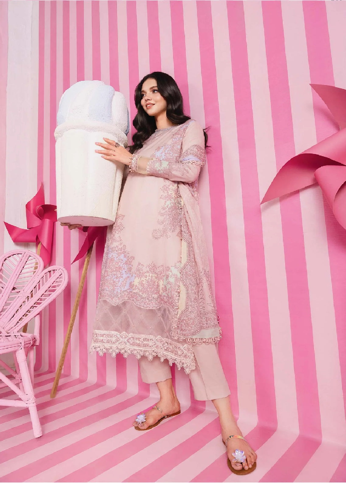 M Basic Spring Summer By Maria B Embroidered Lawn 3 Piece Unstitched Suit MB26MBSS D-4B M Basic Spring Summer By Maria B Embroidered Lawn 3 Piece Unstitched Suit MB26MBSS D-4B