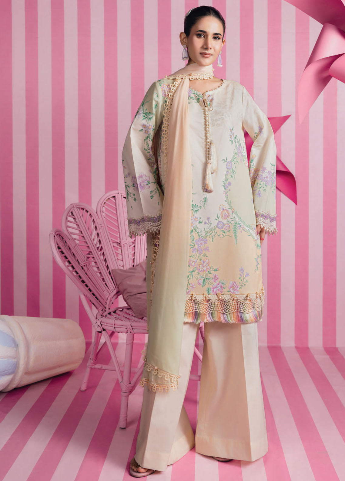 M Basic Spring Summer By Maria B Embroidered Lawn 3 Piece Unstitched Suit MB26MBSS D-7A M Basic Spring Summer By Maria B Embroidered Lawn 3 Piece Unstitched Suit MB26MBSS D-7A