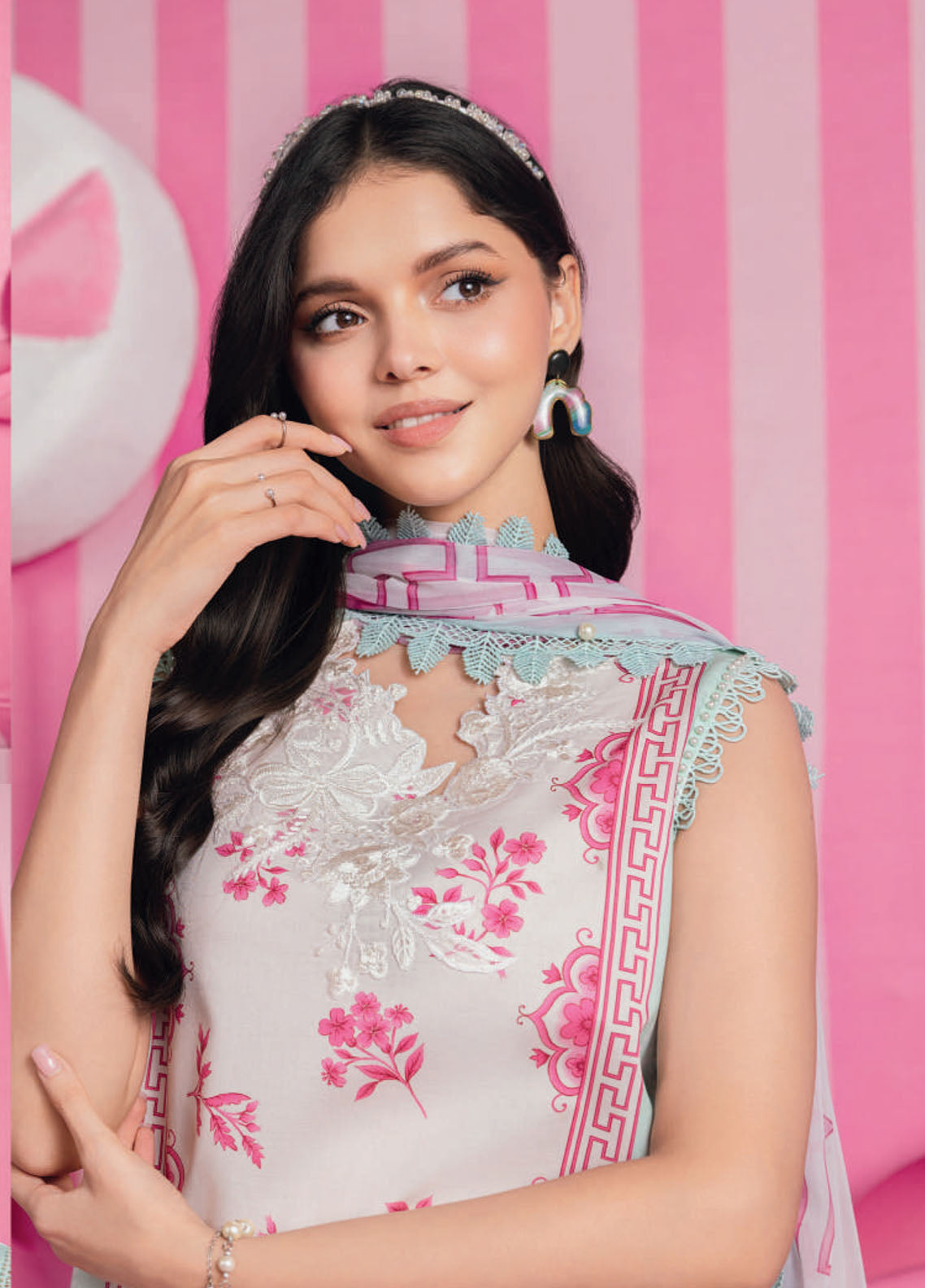 M Basic Spring Summer By Maria B Embroidered Lawn 3 Piece Unstitched Suit MB26MBSS D-9A M Basic Spring Summer By Maria B Embroidered Lawn 3 Piece Unstitched Suit MB26MBSS D-9A