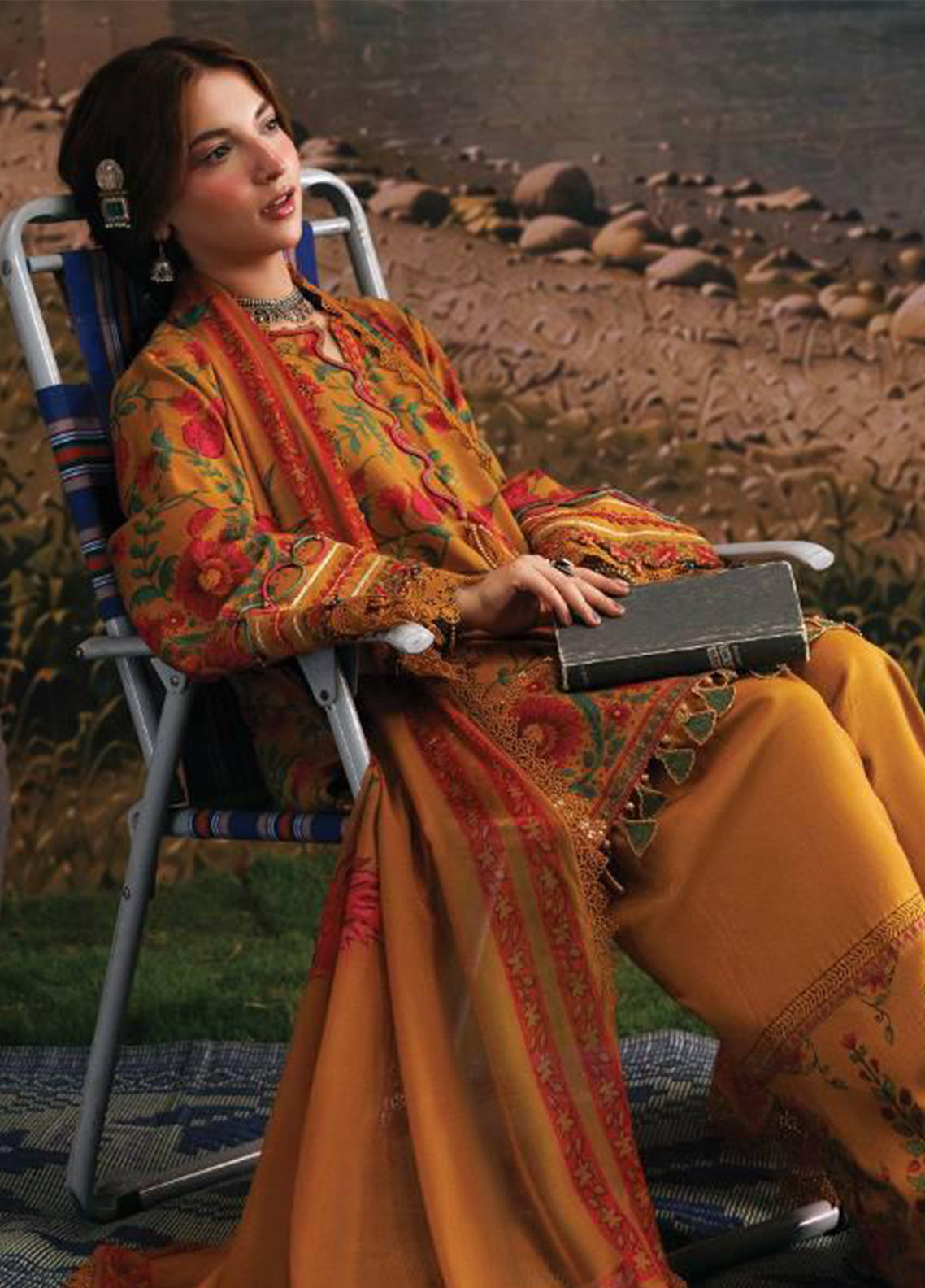 M Basics Agla Station By Maria B Embroidered Slub Khaddar 3 Piece Unstitched Suit MB26AGW D-06B M Basics Agla Station By Maria B Embroidered Slub Khaddar 3 Piece Unstitched Suit MB26AGW D-06B