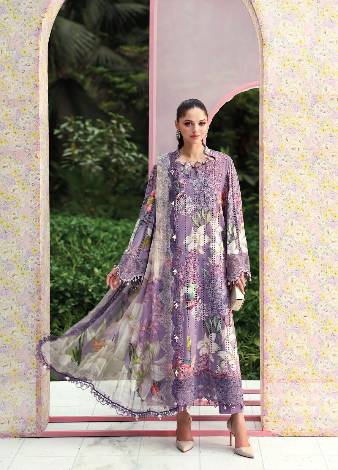 M Prints By Maria B Embroidered Lawn 3 Piece Unstitched Suit MB26MPEEV2 D-MPT-6B M Prints By Maria B Embroidered Lawn 3 Piece Unstitched Suit MB26MPEEV2 D-MPT-6B