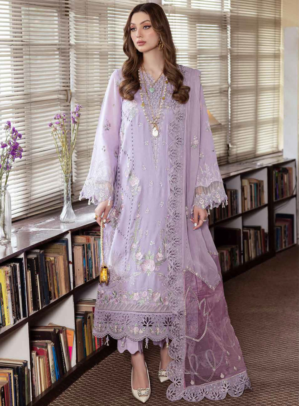 Mademoiselle By Nureh Embroidered Swiss Lawn Suits Unstitched 3 Piece - NU24MSV NE-81 Mademoiselle By Nureh Embroidered Swiss Lawn Suits Unstitched 3 Piece - NU24MSV NE-81
