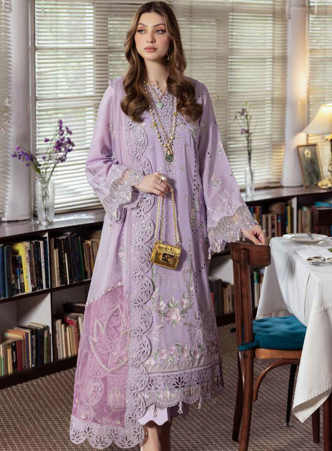 Mademoiselle By Nureh Embroidered Swiss Lawn Suits Unstitched 3 Piece - NU24MSV NE-81 Mademoiselle By Nureh Embroidered Swiss Lawn Suits Unstitched 3 Piece - NU24MSV NE-81