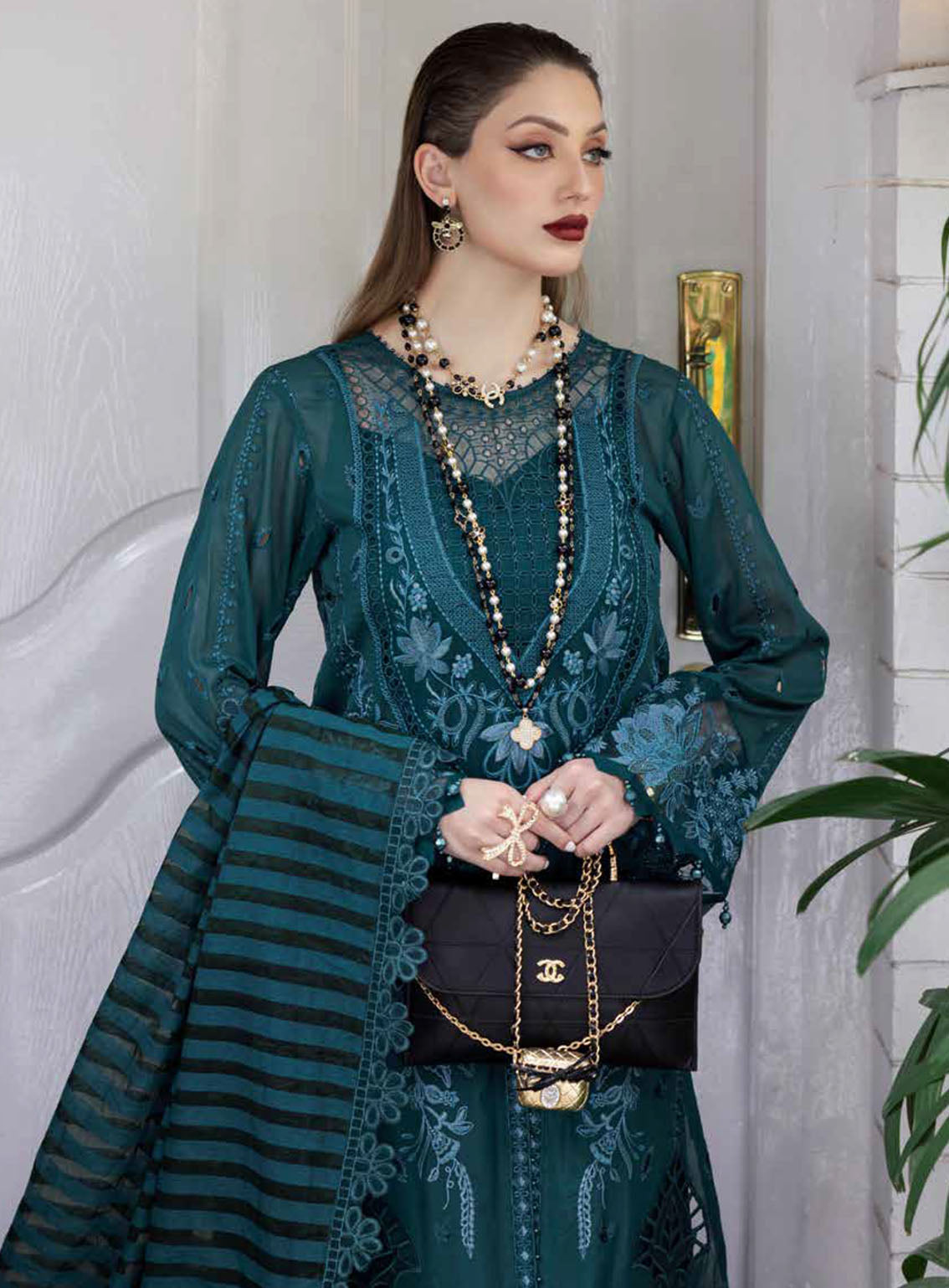 Mademoiselle By Nureh Embroidered Swiss Lawn Suits Unstitched 3 Piece - NU24MSV NE-82 Mademoiselle By Nureh Embroidered Swiss Lawn Suits Unstitched 3 Piece - NU24MSV NE-82