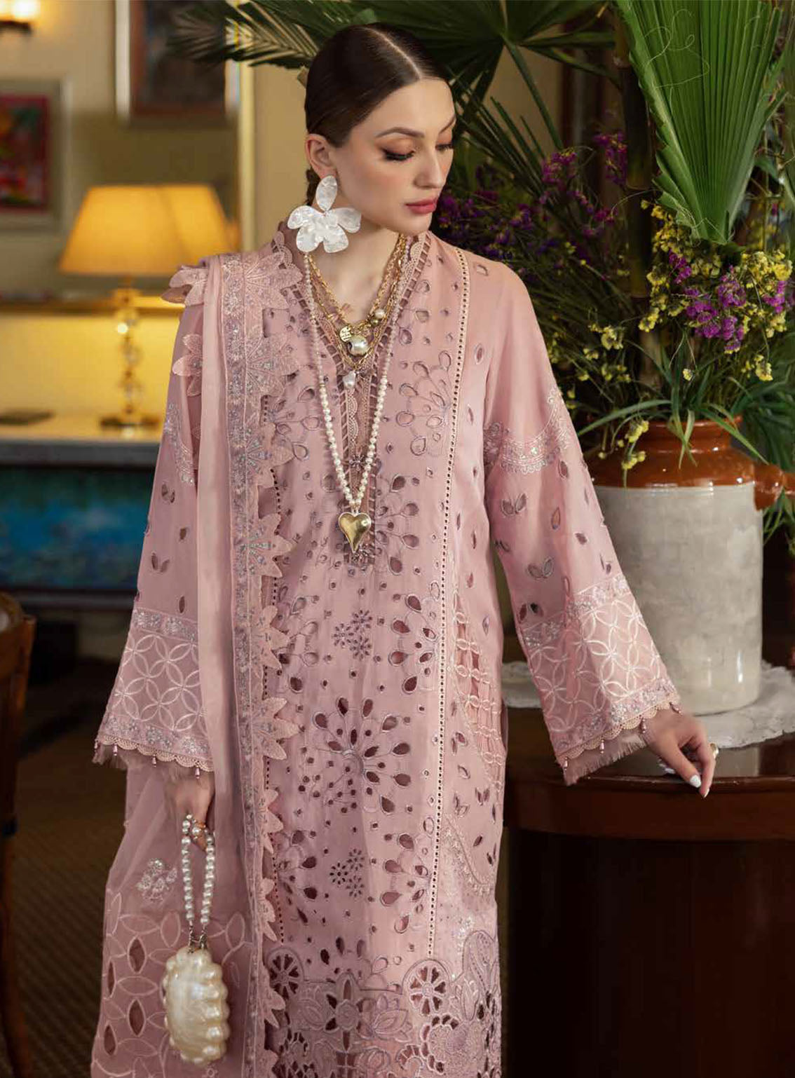 Mademoiselle By Nureh Embroidered Swiss Lawn Suits Unstitched 3 Piece - NU24MSV NE-83 Mademoiselle By Nureh Embroidered Swiss Lawn Suits Unstitched 3 Piece - NU24MSV NE-83