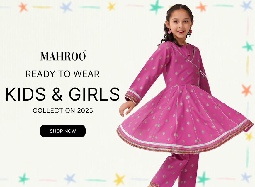 Mahroo Kids & Girls Pret Collection 2025 Royal Fashion