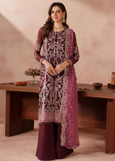 Mahrosh by Zarif Embroidered Chiffon Suits Unstitched 3 Piece - ZF25MF 02 SAMROSE