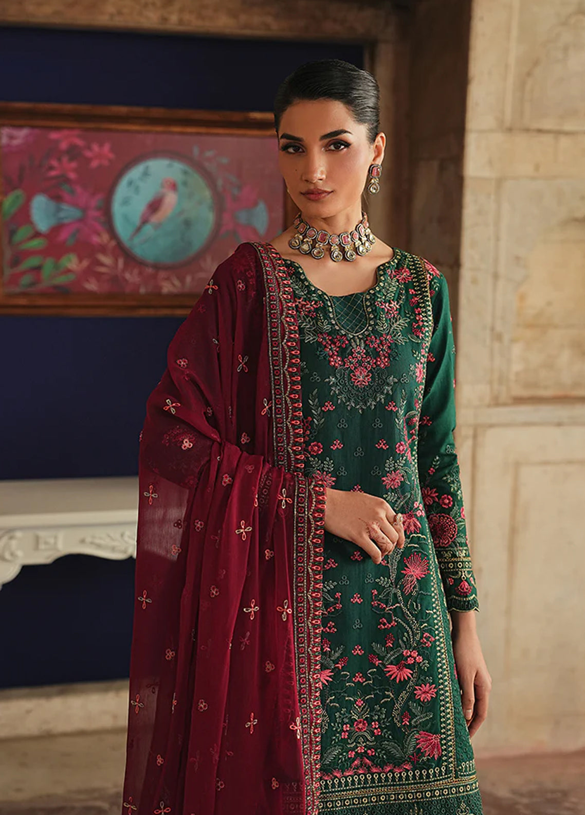 Maisone By Gulaal Luxury Embroidered Lawn 3 Piece Unstitched Suit GL26DLLV1 D-11 SELORE Maisone By Gulaal Luxury Embroidered Lawn 3 Piece Unstitched Suit GL26DLLV1 D-11 SELORE
