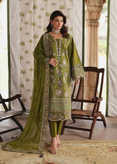 Maisone By Gulaal Luxury Embroidered Lawn 3 Piece Unstitched Suit GL26DLLV1 D-18 LUMEVA
