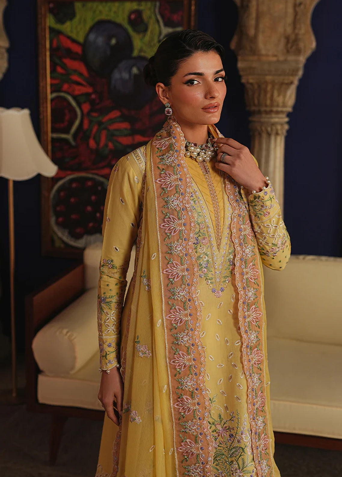 Maisone By Gulaal Luxury Embroidered Lawn 3 Piece Unstitched Suit GL26DLLV1 D-20 SORAYAE Maisone By Gulaal Luxury Embroidered Lawn 3 Piece Unstitched Suit GL26DLLV1 D-20 SORAYAE