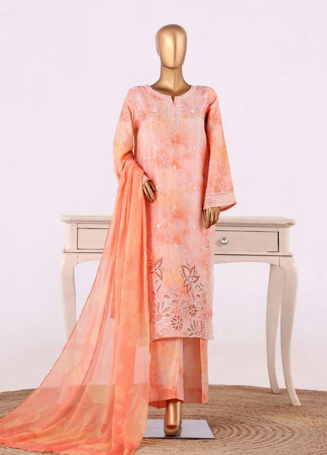 Majestic By HZ Textiles Embroidered Silk 3 Piece Stitched Suit HZ26MESSP D-RPE-2611 Majestic By HZ Textiles Embroidered Silk 3 Piece Stitched Suit HZ26MESSP D-RPE-2611