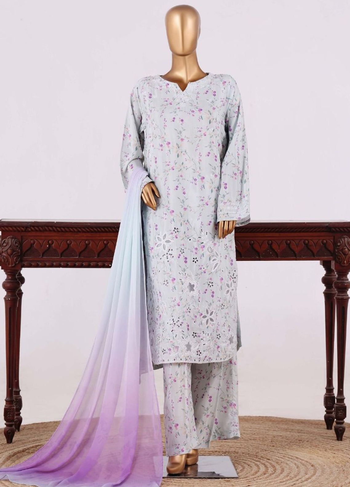 Majestic By HZ Textiles Embroidered Silk 3 Piece Stitched Suit HZ26MESSP D-RPE-2615 Majestic By HZ Textiles Embroidered Silk 3 Piece Stitched Suit HZ26MESSP D-RPE-2615