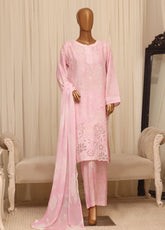 Majestic Prints By HZ Textiles Embroidered Silk 3 Piece Stitched Suit HZ26MPEL D-XRPE-001 BLOSSOM