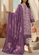Malhar By VS Textile Printed Karandi 3 Piece Unstitched Suit VS26MV2 D-KW-137 Lilac - Front View