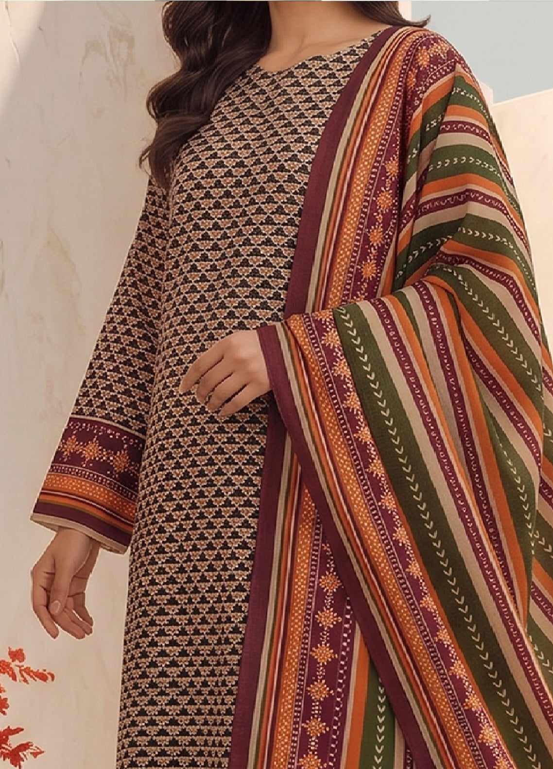 Malhar By VS Textile Printed Karandi 3 Piece Unstitched Suit VS26MV2 D-KW-142 Black Multi - Detail Malhar By VS Textile Printed Karandi 3 Piece Unstitched Suit VS26MV2 D-KW-142 Black Multi - Detail