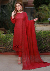 Maliha By Schick Embroidered Jacquard Lawn Unstitched 3 Piece Suit - SDH24MJL 02