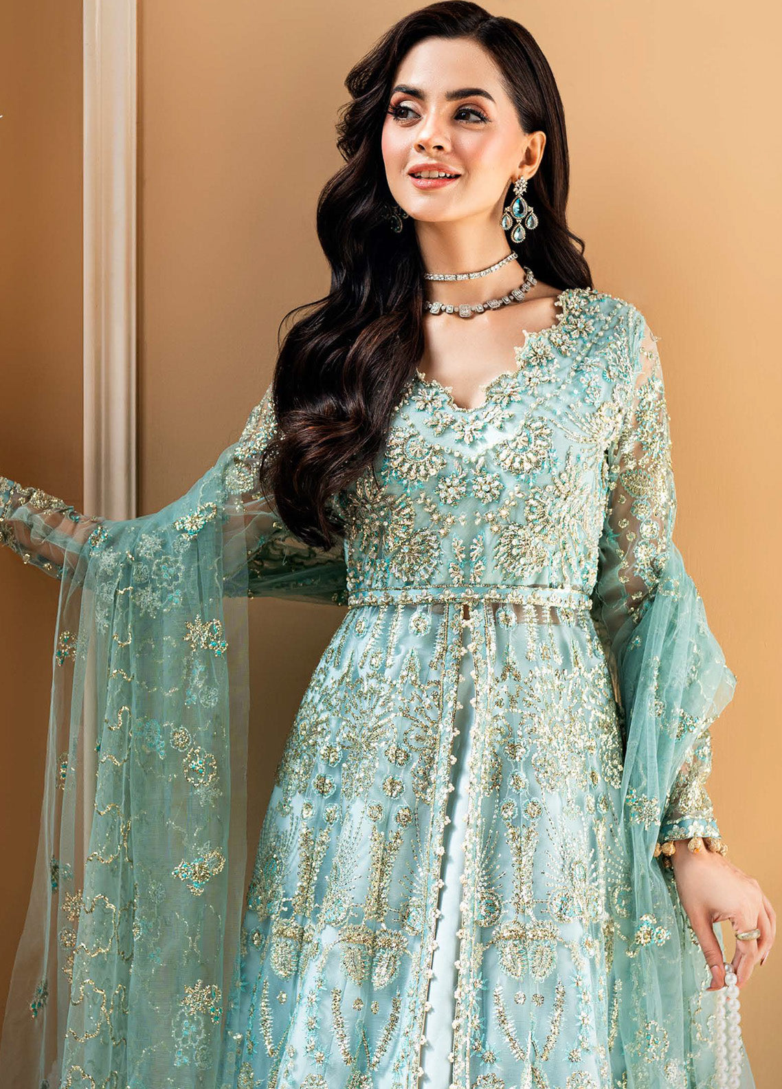 Mann Mein Tu by Mushq Embroidered Net Suits Unstitched 3 Piece - MQ25MMT MWD-06 DOU PAL Mann Mein Tu by Mushq Embroidered Net Suits Unstitched 3 Piece - MQ25MMT MWD-06 DOU PAL